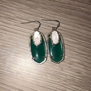 Elle / Ellie Emerald & Ivory Pearl - silver